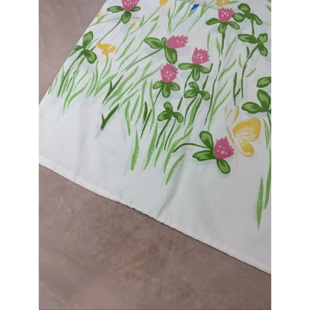 Vintage Floral Pillowcase Set Butterflies 20x30” Burlington